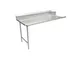 American Tables & Seating MET-CDT-72L 72" Clean Straight Dishtable w/ Left Table, 9" Backsplash, Stainless Steel Legs 1 image
