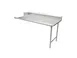 American Tables & Seating MET-CDT-72R 72" Clean Straight Dishtable w/ Right Table, 9" Backsplash, Stainless Steel Legs 1 image