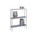 American Tables & Seating MET-KRA72 72" Aluminum Kegs Rack w/ 8 Keg Capacity and 3 Shelves 1 image