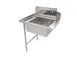 American Tables & Seating MET-SDT-30L 30" Straight Design Soiled Dishtable w/ Left Table, Pre-Rinse Sink, 9" Backsplash 1 image