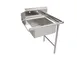 American Tables & Seating MET-SDT-30R 30" Straight Design Soiled Dishtable w/ Right Table, Pre-Rinse Sink, 9" Backsplash 1 image