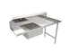 American Tables & Seating MET-SDT-60R 60" Straight Design Soiled Dishtable w/ Right Table, Pre-Rinse Sink, 9" Backsplash 1 image