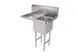 American Tables & Seating MET-SE-15151L 33" One Compartment Sink, 15"W x 15"L Bowl With Left-Hand Drainboards 1 image
