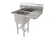 American Tables & Seating MET-SE-15151R 33" One Compartment Sink, 15"W x 15"L Bowl With Right-Hand Drainboards 1 image