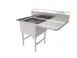 American Tables & Seating MET-SEH-24241R 51" One Compartment Sink, 24"W x 24"L Bowl With Right-Hand Drainboards 1 image