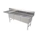 American Tables & Seating MET-SEH-24243L 99" Three Compartment Sink, 20"x24" Bowl With Left-Hand 1 image