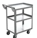 American Tables & Seating MET-UBC-1624SH Utility Bussing Cart with 3 Shelves 1 image
