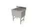 American Tables & Seating MET-UBIB-1824 24"W Stainless Steel Underbar Ice Bin / Cocktail Unit 1 image