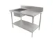 American Tables & Seating MET-WTPS-3048R 48" Prep Table Sink Unit, Bowl on Right - 18 Gauge 1 image