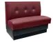 ATS QAS-36TB-3 Single 46"L Upholstered Tufted Back Restaurant Booth, 36"H, Hardwood Frame 1 image