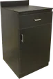 ATS WS1-BLK Wait Station, 24"W x 24-1/4"D x 39-1/4"H, Black Finish, Melamine Exterior, 1 Drawer, 1 Shelf, 1 Door, Cabinet Style 1 image