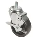 AllPoints 1481060 4" Swivel Stem Caster with Brake, Black Color 1 image