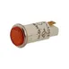 AllPoints 1491026 Indicator Light, 1/2", Flat Lens, Tab Terminals, Amber 1 image