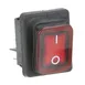 AllPoints 2031148 Switch, Power, Color: Black | Red Lens, Material: Plastic 1 image