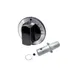 AllPoints 221234 Open Burner Knob Assembly, .35"D-Stem, with Shaft, Set Screw 1 image