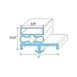 AllPoints 25340 Refrigerator Magnetic Door Gasket, 22-1/2" x 25-1/2" 1 image