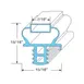 AllPoints 25471 Refrigerator Magnetic Door Gasket, Push Mount 1 image