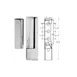 AllPoints 261582 Cam Lift Hinge, 1" Adjustable Offset, with Hinge Cover 1 image
