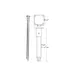 AllPoints 266185 Stainless Steel Folding Table Leg Assemblies, 32"H, 1-1/4" Adjustable, Satin Finish 1 image