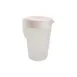 AllPoints 2801728 Plastic Pitcher with Lid, White, 1 Gallon (96‑128 oz), Handle, Plastic 1 image