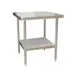 AllPoints 2801780 0" Open Base Work Table with Undershelf - Without Backsplash / 18 Gauge Top 1 image