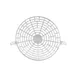 AllPoints 281561 Evaporator Fan Guard - 6-3/8" OD, 3/8" Thick, Clear Plastic Refrigerator Part 1 image