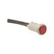 AllPoints 381472 Indicator Light, 1/2", Flat Lens, Wire Leads, Red, 28V 1 image