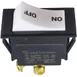 AllPoints 422095 Rocker Switch, Black Body, White Rocker with On/Off Print 1 image