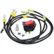 AllPoints 422099 Switch Kit - Power with Red Rocker "I/O" & Wiring / (2) Screw - Black Frame  1 image