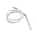 AllPoints 441306 Temperature Probe – 38" Wire Leads, 1/4" Tab Terminals, 4" Bulb, Stainless Steel 1 image