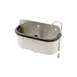 AllPoints 561464 10" Side Mounted Dipper Well with Faucet & Drain - Stainless Steel 1 image