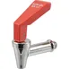 AllPoints 8013738 Beverage Dispenser Faucet, Hot Water Spigot, Red Brass Construction - 1/Each 1 image