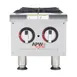 APW Wyott GHP-2S 12" Countertop Gas Hotplate with (2) Burners, Manual Controls, 44.000 BTU 2 image