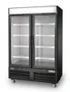 Arctic Air AFGDM49 54" 2‑Section Glass Door Freezer, 49 cu ft, Black Finish, R290, 1 HP, LED Display 1 image
