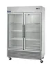 Arctic Air AGDF49 54" 2-Glass Door Reach-In Freezer, Bottom Mounted, 49 cu. ft., Stainless Steel 1 image