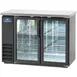 Arctic Air ABB48G 49" 2 Glass Swinging Door Back Bar Cooler, 12.5 cu. ft., 48x6-pk 12oz. Cans 1 image