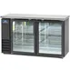 Arctic Air ABB60G 61" 2 Glass Swinging Door Back Bar Cooler, 16.7 cu. ft., 72x6-pk 12oz. cans 1 image