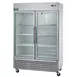 Arctic Air AGR49 54" 2-Section Reach-In Refrigerator w/ 2 Glass Door, Bottom Mounted, Stainless Steel, 49 cu. ft. 1 image