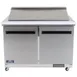 Arctic Air AMT48R 48" Two Section Mega Top Sandwich & Salad Prep Table w/ 2 Doors, 18 Pans 2 image