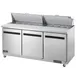 Arctic Air AMT72R 72" Three Section Mega Top Sandwich & Salad Prep Table w/ 3 Doors, 27 Pans 2 image