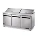 Arctic Air AMT72R 72" Three Section Mega Top Sandwich & Salad Prep Table w/ 3 Doors, 27 Pans 1 image