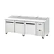 Arctic Air APP94R 94" 3-Section Refrigerated Pizza Prep Table w/ 3 Doors, (12) 1/3 Size Pans 1 image