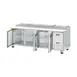 Arctic Air APP94R 94" 3-Section Refrigerated Pizza Prep Table w/ 3 Doors, (12) 1/3 Size Pans 2 image