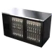 Asber ABBC-58G Back Bar Cooler with 2 Glass Door - 59-1/2"W x 28-5/8"D x 36-7/8" 1 image