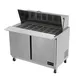 Asber APTM-48-18 48" Two Section Mega Top Sandwich/Salad Prep Table w/ 2 Doors, 18 pans, 12 cu. ft. 1 image