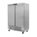 Asber ARR-49-H Two Section Reach-in Refrigerator w/ 2 Solid Door, Bottom Mounted, Stainless Steel, 49 cu. ft. 1 image