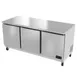 Asber AUTR-72 72" 3-Door Undercounter Fridge, Stainless Steel Exterior, Front Breathing, 18.6 cu. ft. 1 image