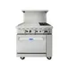 Atosa USA AGR-2B24GL-NG 36" Gas Restaurant Range w/ (2) Open Burners, 24" Griddle, 139.000 BTU 3 image