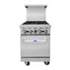 Atosa USA AGR-4B-NG 24" Gas Restaurant Range w/ (4) Open Burners & (1) Oven, 152.000 BTU 1 image
