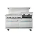 Atosa USA AGR-6B-24RGB-LP 60" LP Gas Restaurant Range, (6) Burners, 24" Raised Griddle, 300.000 BTU 1 image